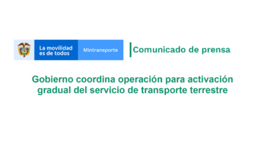 GOBIERNO COORDINA ACTIVACIÓN DEL SERVICIO DE TRANSPORTE TERRESTRE