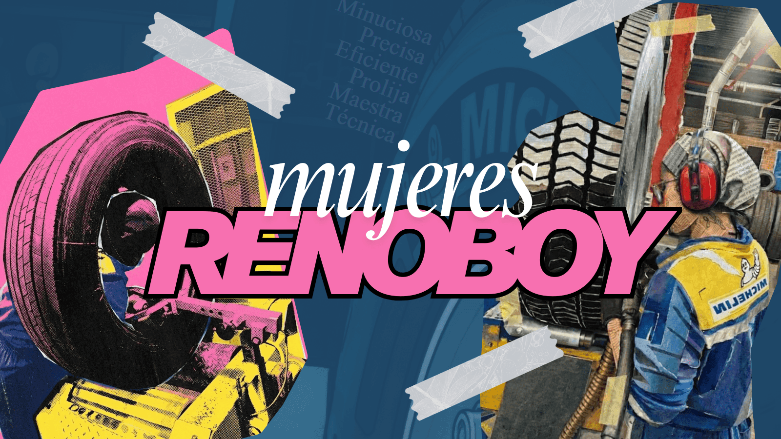 Mujer Renoboy: precisión, técnica y calidad en cada llanta